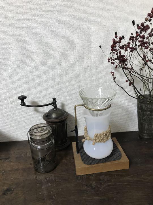 とりもと硝子　乳白色のコーヒーポット