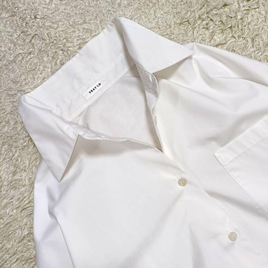 祝開店！大放出セール開催中 24SS】美品＊フレイアイディー ボックスシャツ 2タックスリーブ トップス