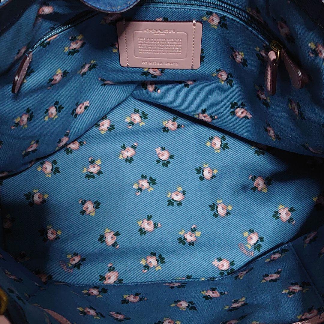 コーチCOACH デニム×レザー2wayバック 3y80b-m20962184062 HOT格安