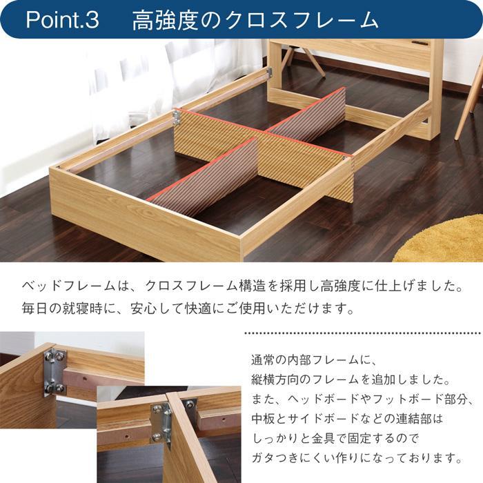【R】ダブル　マットレスなし【収納あり】 送料込み！【ホワイト】