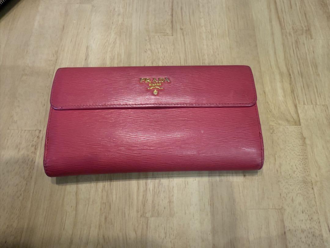 PRADA プラダ　レディース　長財布　ピンク