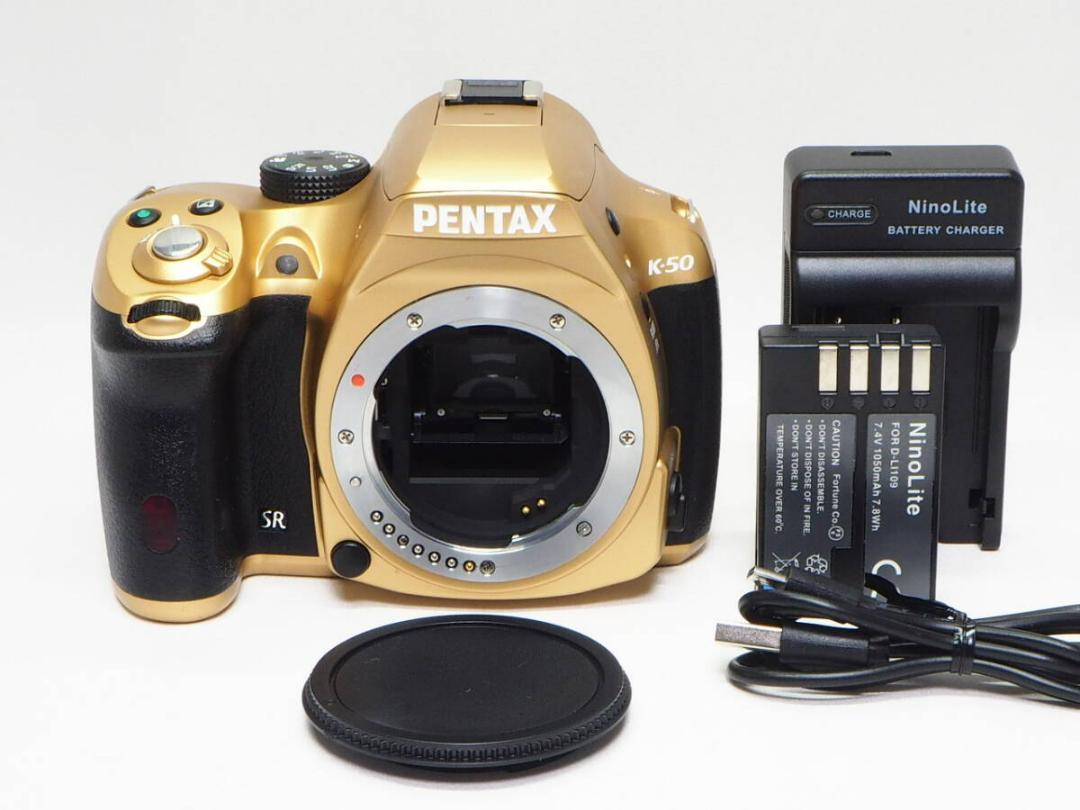 ■希少美品■ PENTAX K-50 ボディ オーダーカラー ゴールド 《 良好
