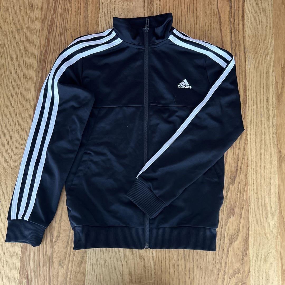 adidas ジャージジャケット S 黒 3本ライン - メルカリ