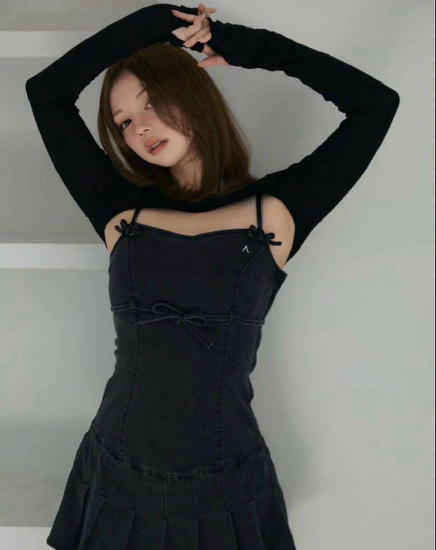 【即日発送】andmary Bonnie denim mini dress