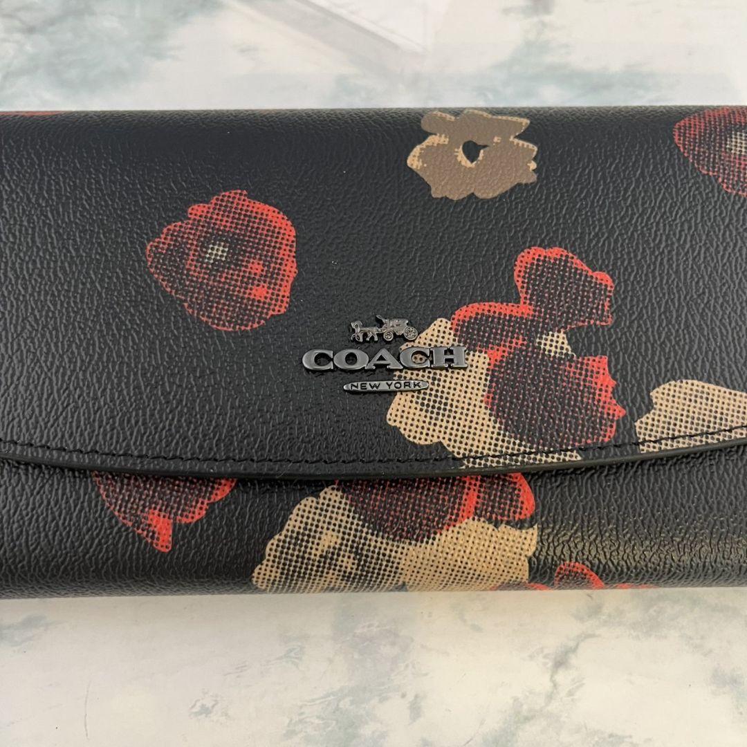 新品/未使用　COACH コーチ　長財布　フローラルプリント　花柄