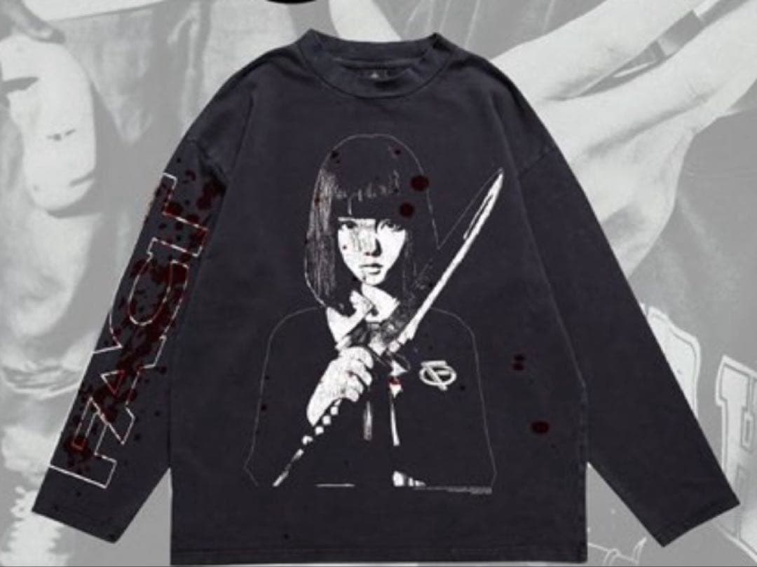 FACT GIRL L/S TEE XL ロンT BLACK