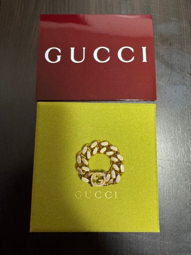 GUCCI ゴールド チェーンリング