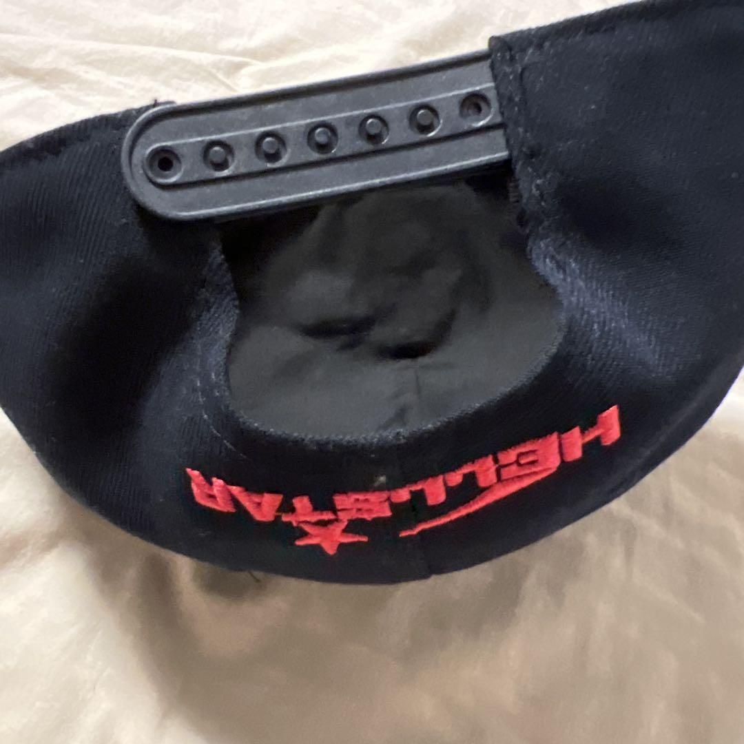 HELLSTAR ピンクネイビーキャップ グリター！