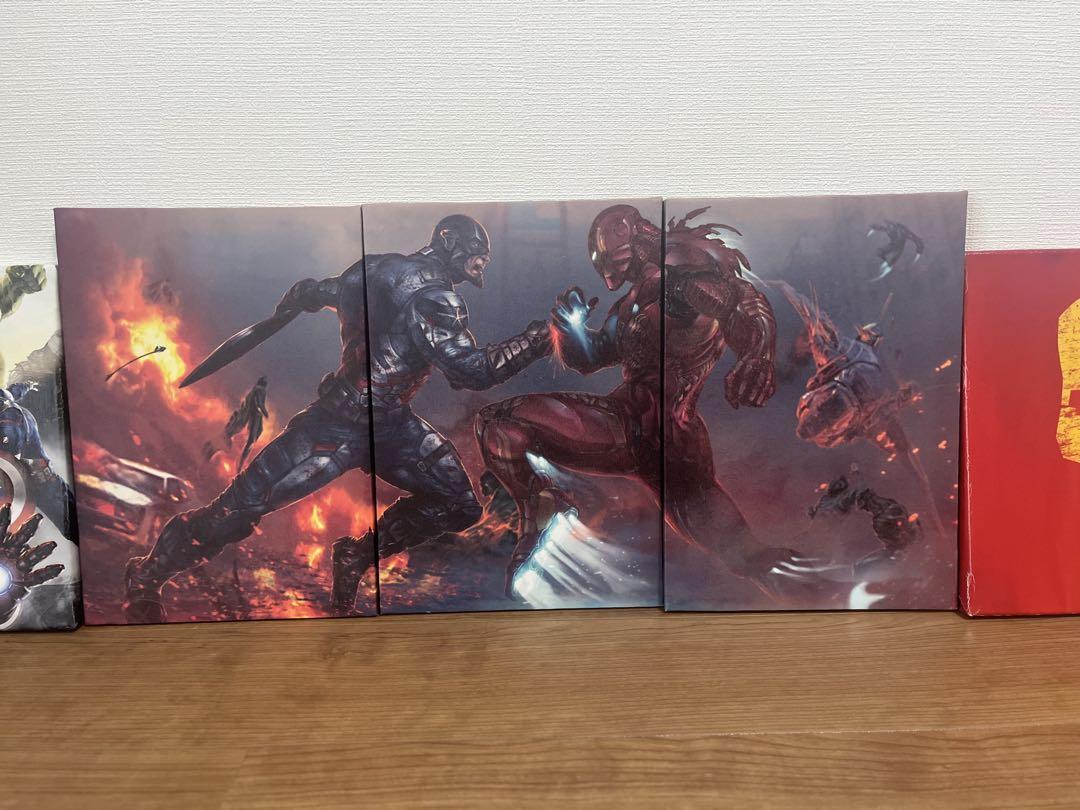 送料込 キャプテンアメリカ壁アートセット