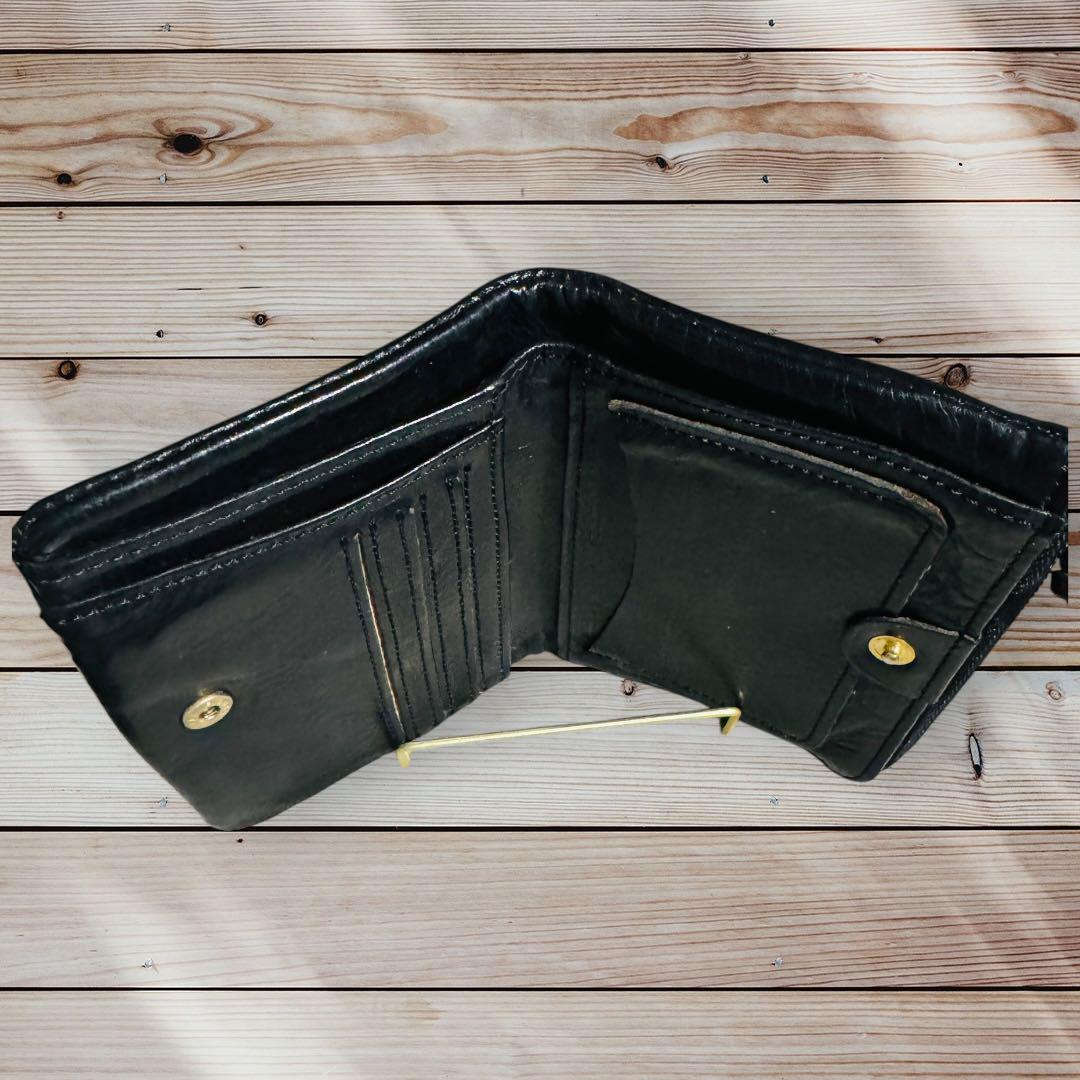 PORTER SOAK ソーク 二つ折り財布 レザー ブラック