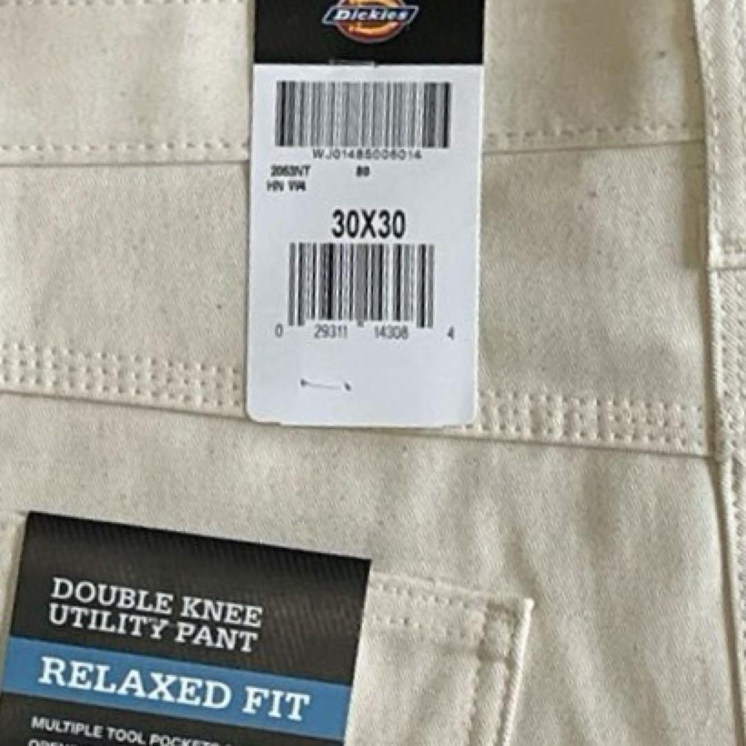 新品30x30 ナチュラル DICKIES ダブルニー ペインター パンツ