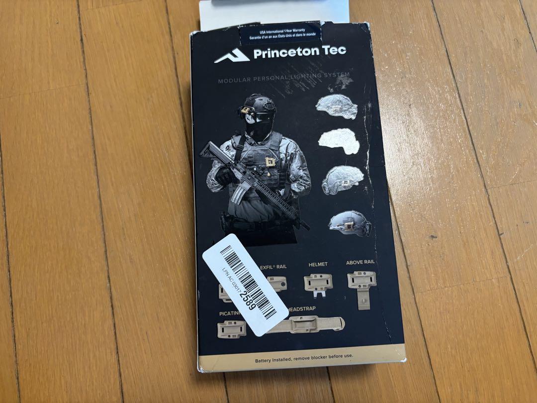 Princeton Tec Charge PRO 米軍 ヘルメット ライト