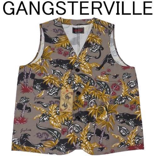未使用タグ付 GANGSTERVILLE ハンティング ベスト グレージュ XL
