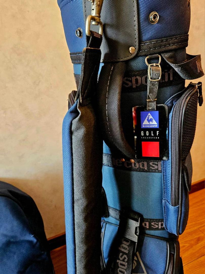 送料無料/美品 絶対！お買い得 ルコック高級キャディーバッグBLUE