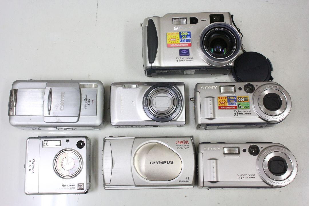 デジタルカメラ 7台 ジャンク品 OLYMPUS Canon SONY 等