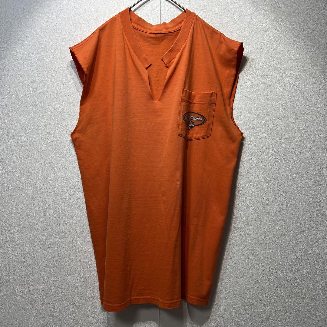 【希少】 古着 ハーレーダビッドゾン 両面プリントTシャツ ノースリーブ XL