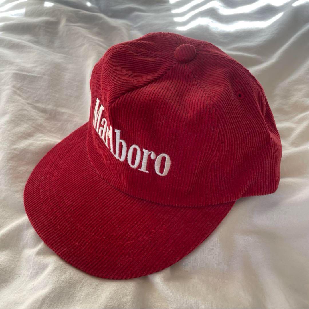 Marlboro コーデュロイ キャップ 赤 4f5ab80fd6ddffc69eceeecbe81041