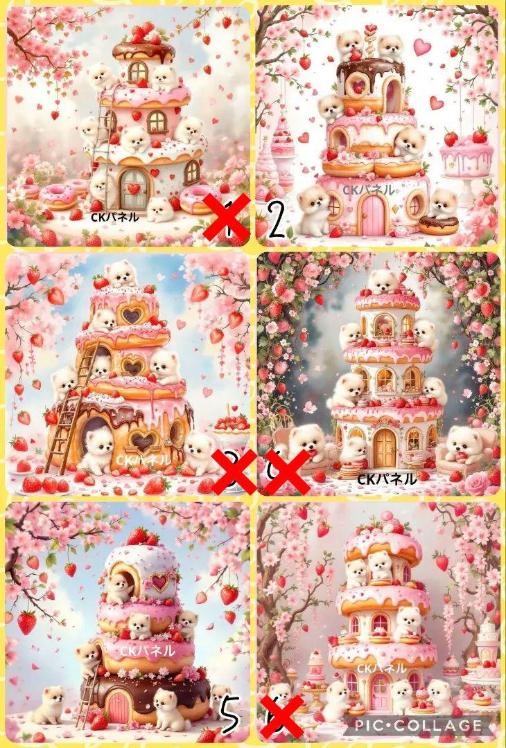 3/1♡ポメラニアン♡ドーナツ♡パネル♡ハンドメイド
