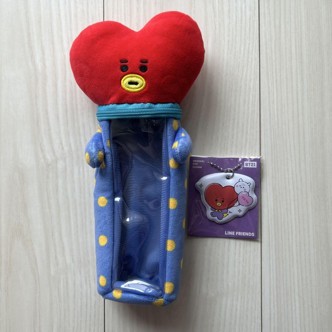 BT21 TATA ぬいぐるみ　ペン　パック BTS BT21 TATA ペンケース LINE FRIENDS - メルカリ
