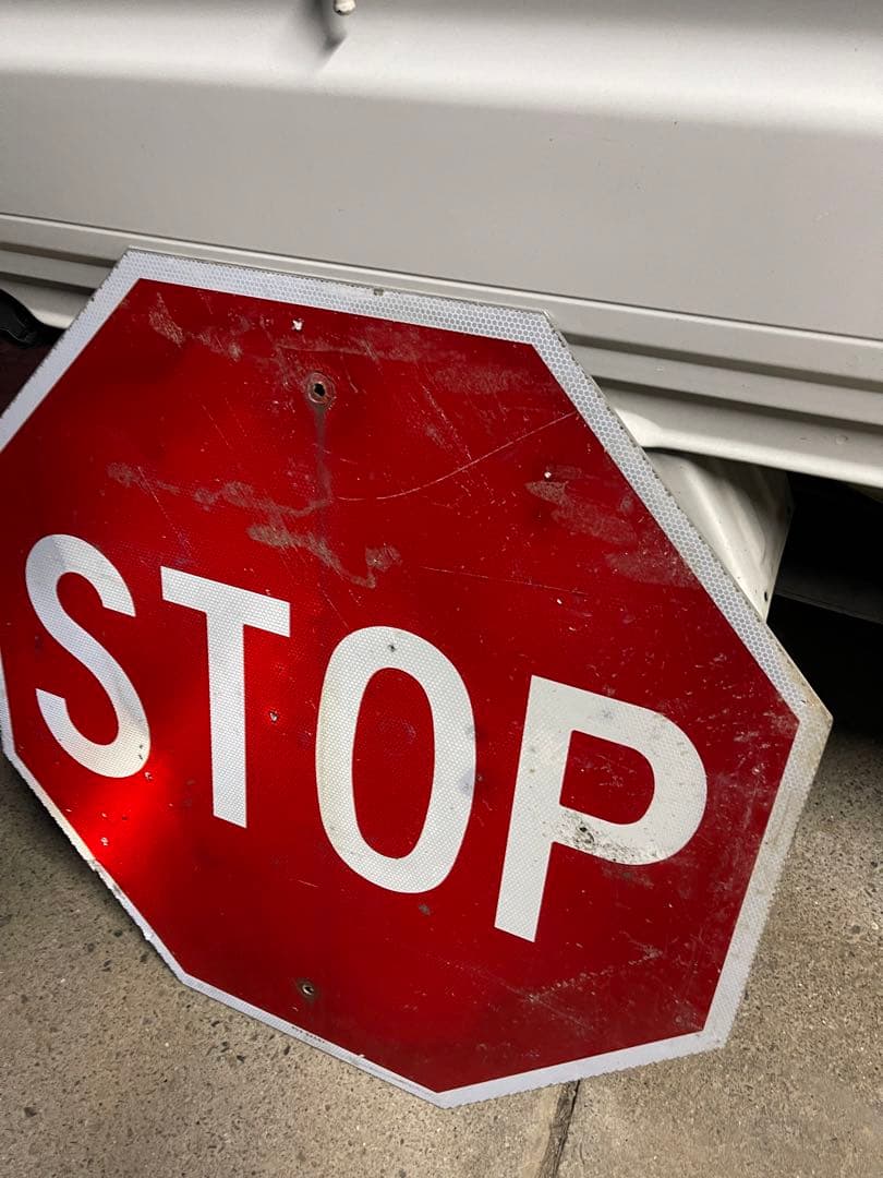 USAジャンクSTOP看板 USA 【ビッグサイズ】STOP看板 - メルカリ