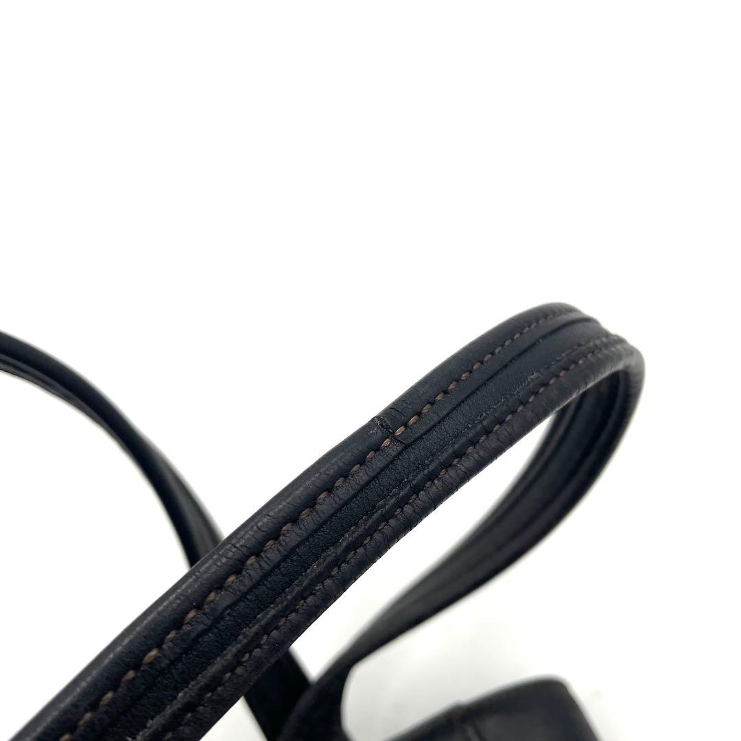 【美品】USA製　オールドコーチ　ショルダーバッグ　グラブタンレザー　ブラック