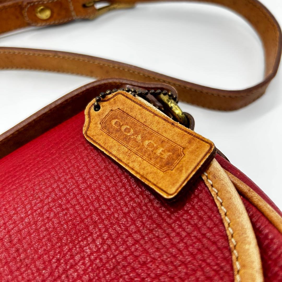 レッド×キャメル ヴィンテージレザー目立った傷や汚れなし