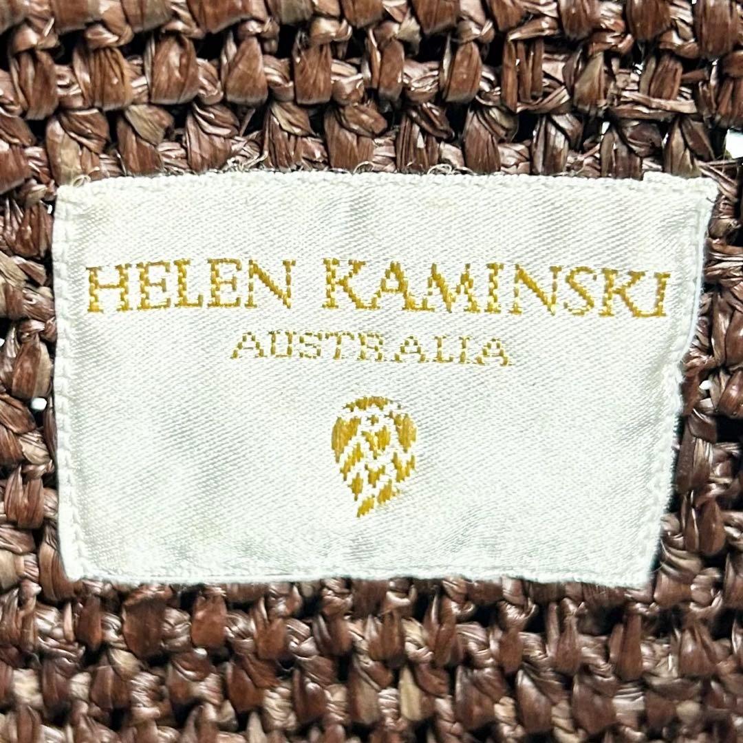 【美品】HELEN KAMINSKI ショルダーバッグ バッグ ラフィア カゴ