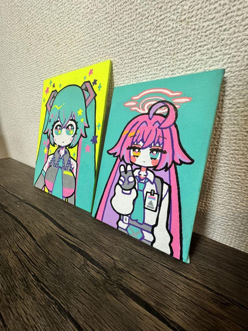 ブルアカ　ブルーアーカイブ　小鳥遊ホシノ　アナログ　イラスト　キャンバス　手描き