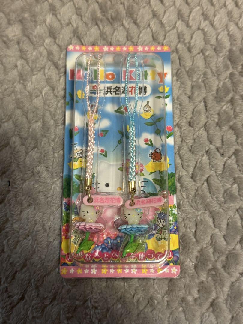 【新品未使用】ハローキティ 浜名湖花博ストラップ 2個セット
