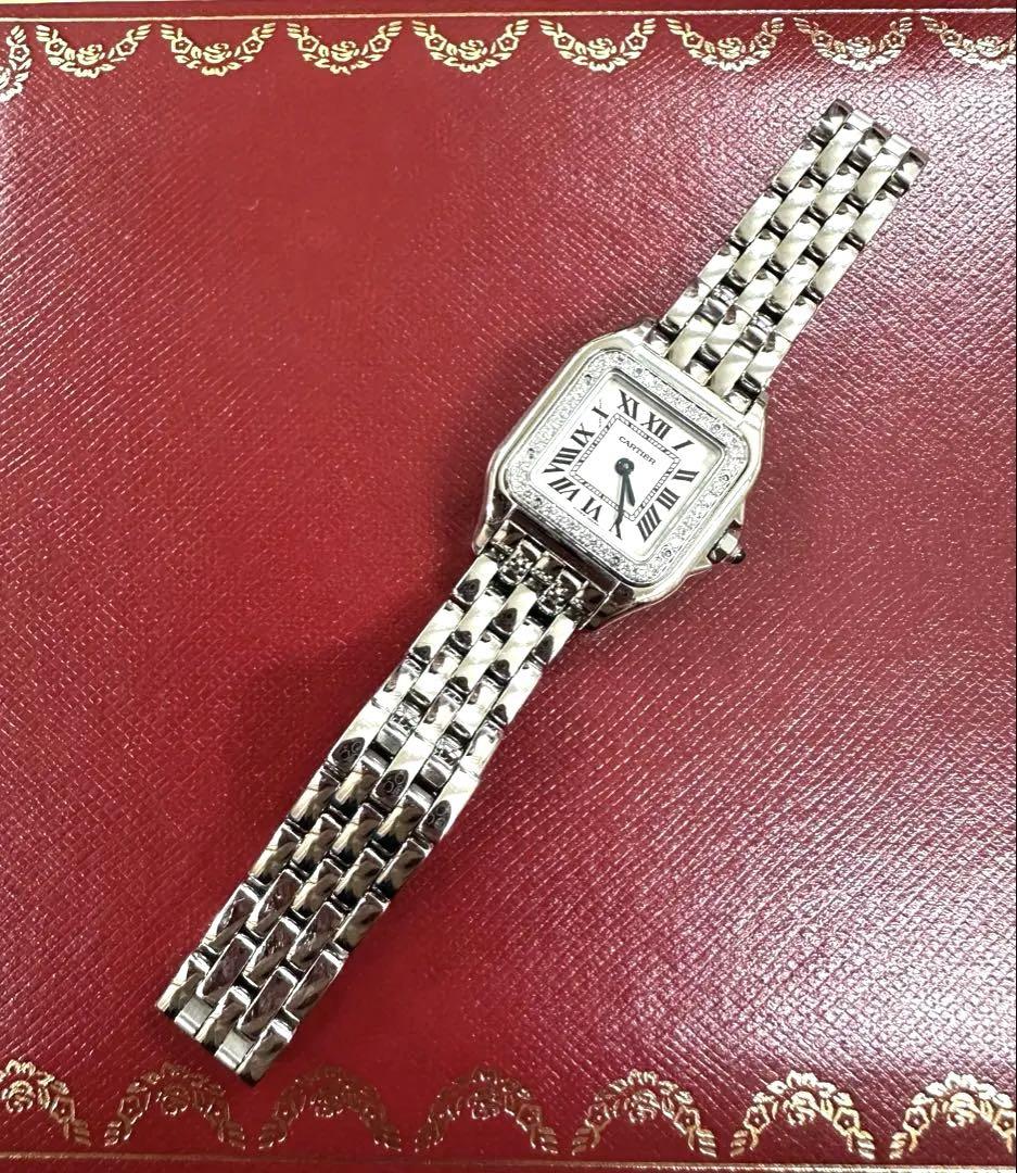カルティエ パンテール SM スティール 純正ダイヤモンド Cartier カルティエ パンテール SM スティール 純正ダイヤモンド