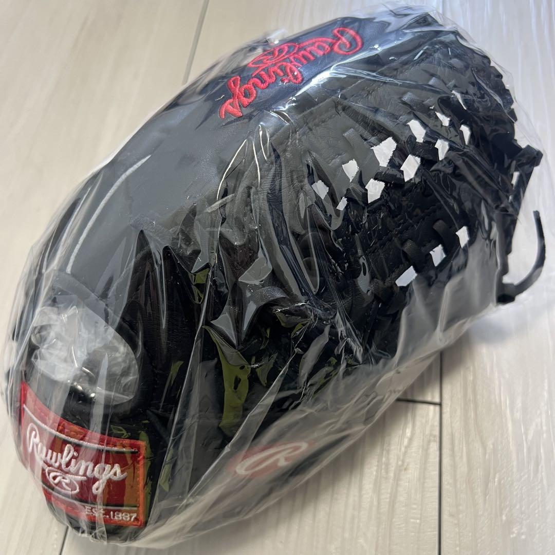 【タグ付き未使用品】一般軟式 グローブ ローリングス オールラウンド ブラック タグ付き未使用品】一般軟式 グローブ ローリングス オール