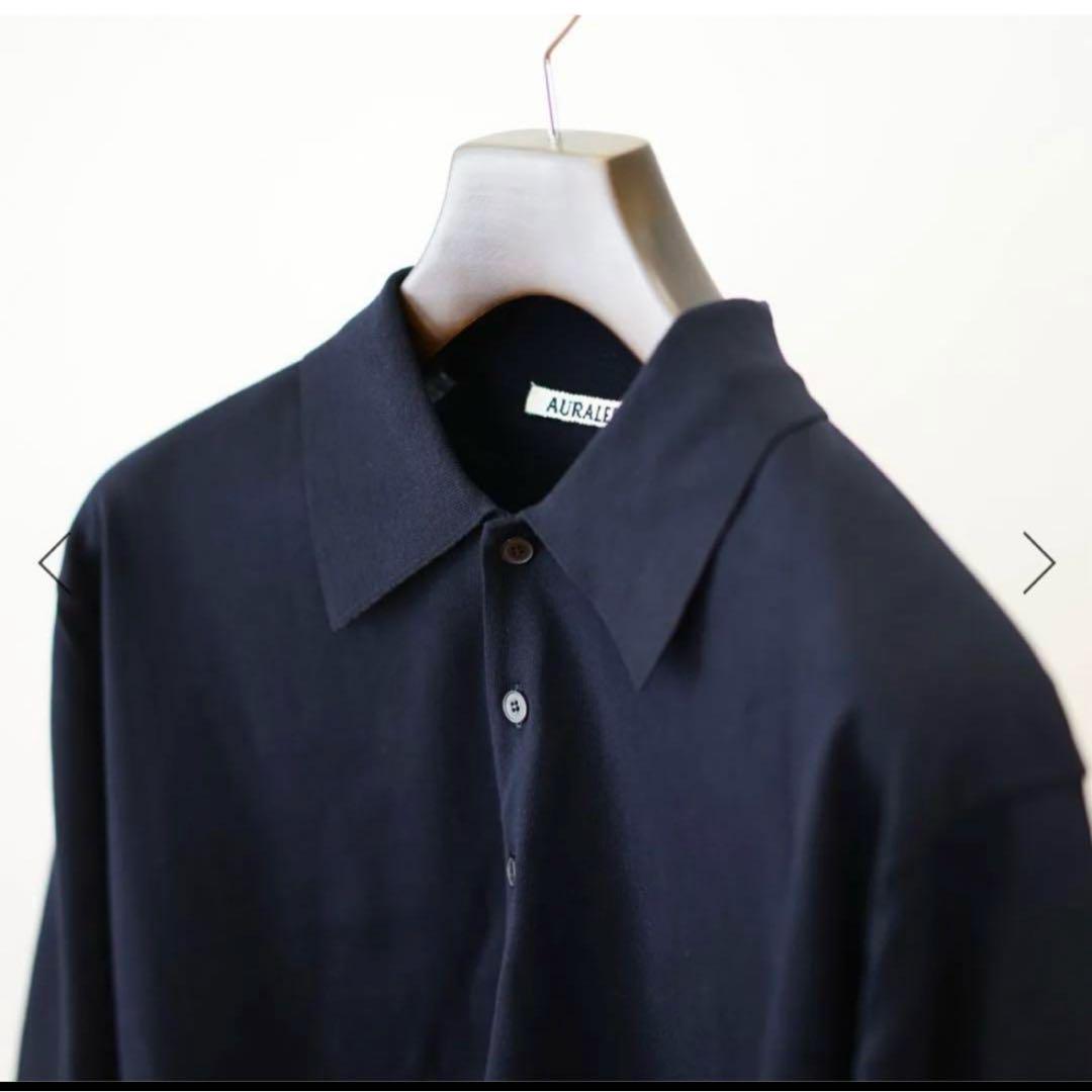 トップス 24SS AURALEE 'Super High Gauze POLO'