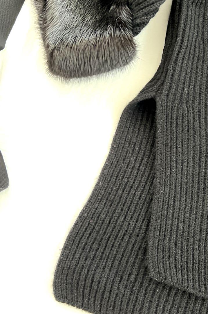 美品 FENDI フェンディ カシミアニット リアルファー袖 S/Mサイズ 画像4