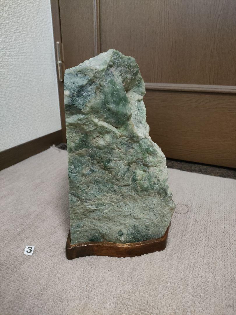 若者に人気のブランド 原石 大型逸品！【日高翡翠】極上17kg 鑑賞石 標本石 天然石 コレクション