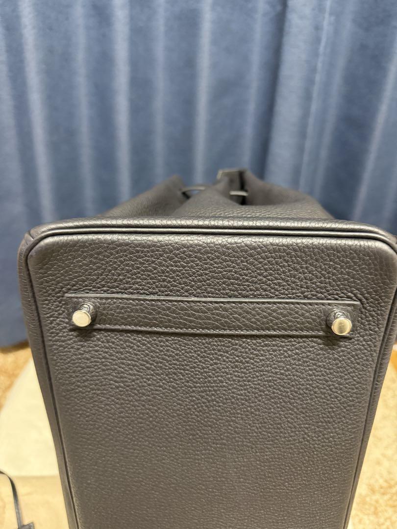 エルメス バーキン35 トゴ ブラック シルバー金具 W刻印　HERMES