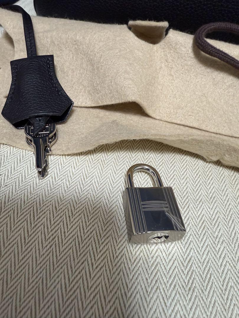 エルメス バーキン35 トゴ ブラック シルバー金具 W刻印　HERMES