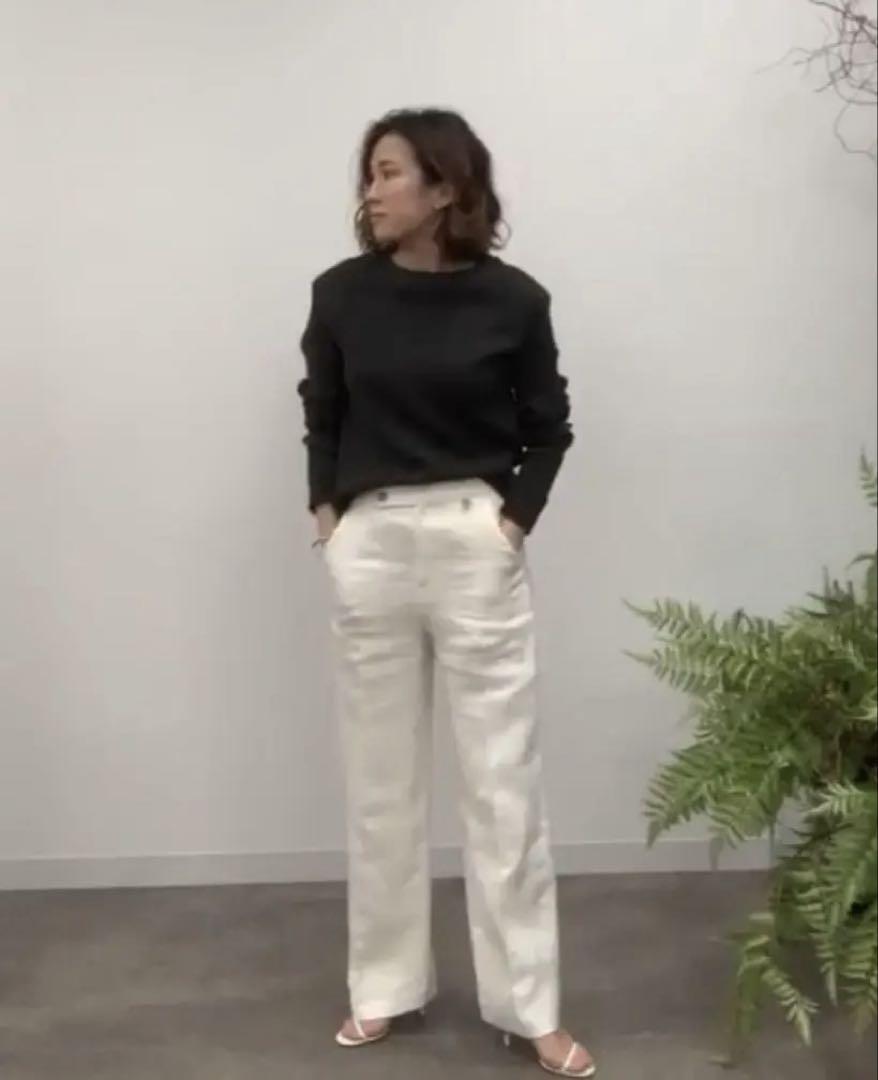 etretokyo リネン　センタープレスパンツ