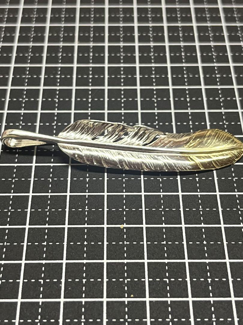 即日発送　本物シルバー925 人気 特大フェザートップ 先金 新品