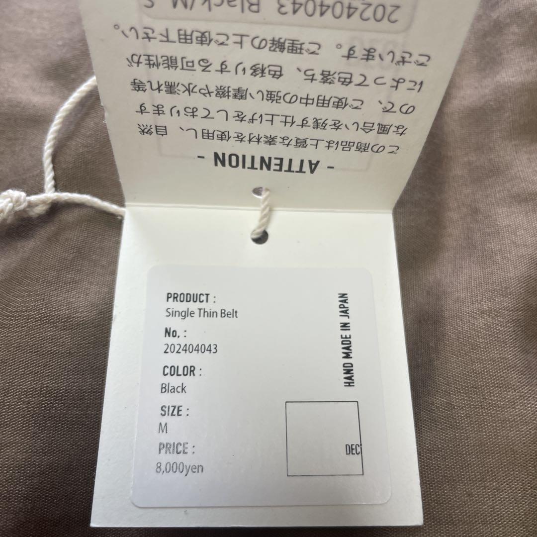 DECi Single Thin Belt ブラックM ovy