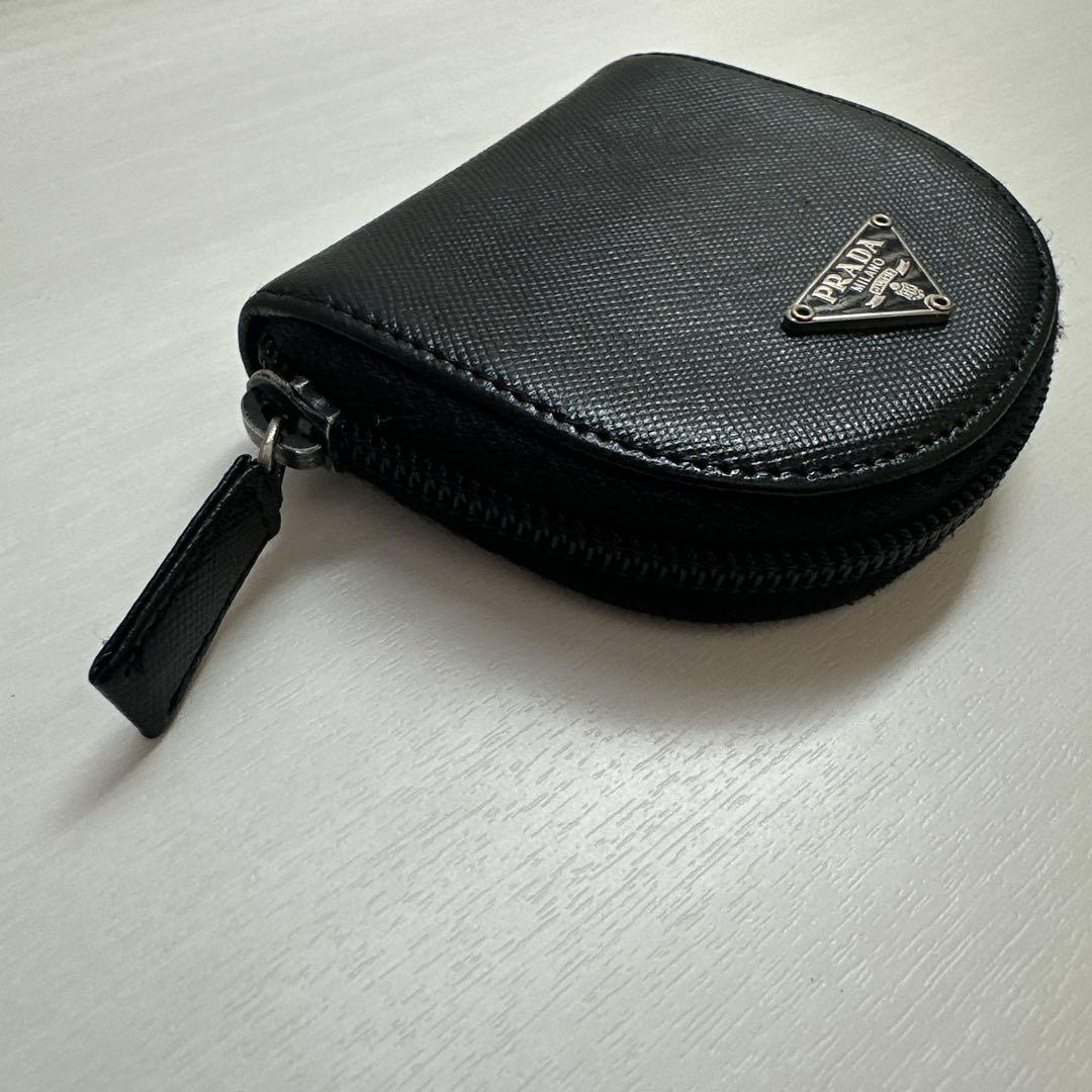 未使用保管 美品 PRADA プラダ ロゴ サフィアーノレザー カード
