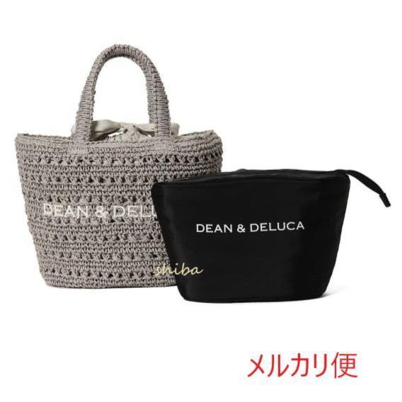 BEAMS　DEAN＆DELUCA　グレー　クロッシェバスケットバッグ S