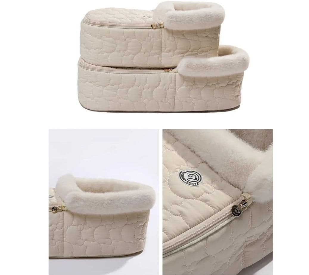 美品HARRYPET ペットカート クリームアイボリー バシネットLサイズ 美品HARRYPET ペットカート クリームアイボリー バシネットLサイズ