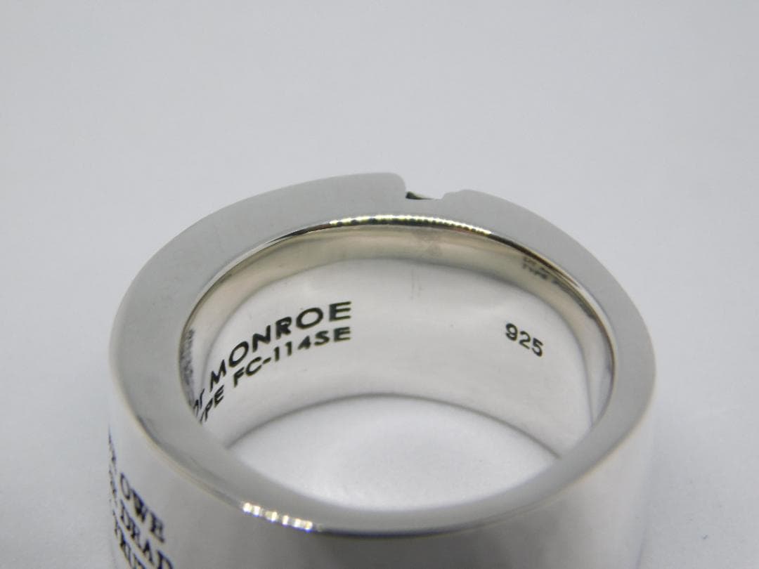 新品 17号 ドクターモンロー メッセージ スカル リング 指輪 新品 17号 ドクターモンロー メッセージ スカル リング 指輪