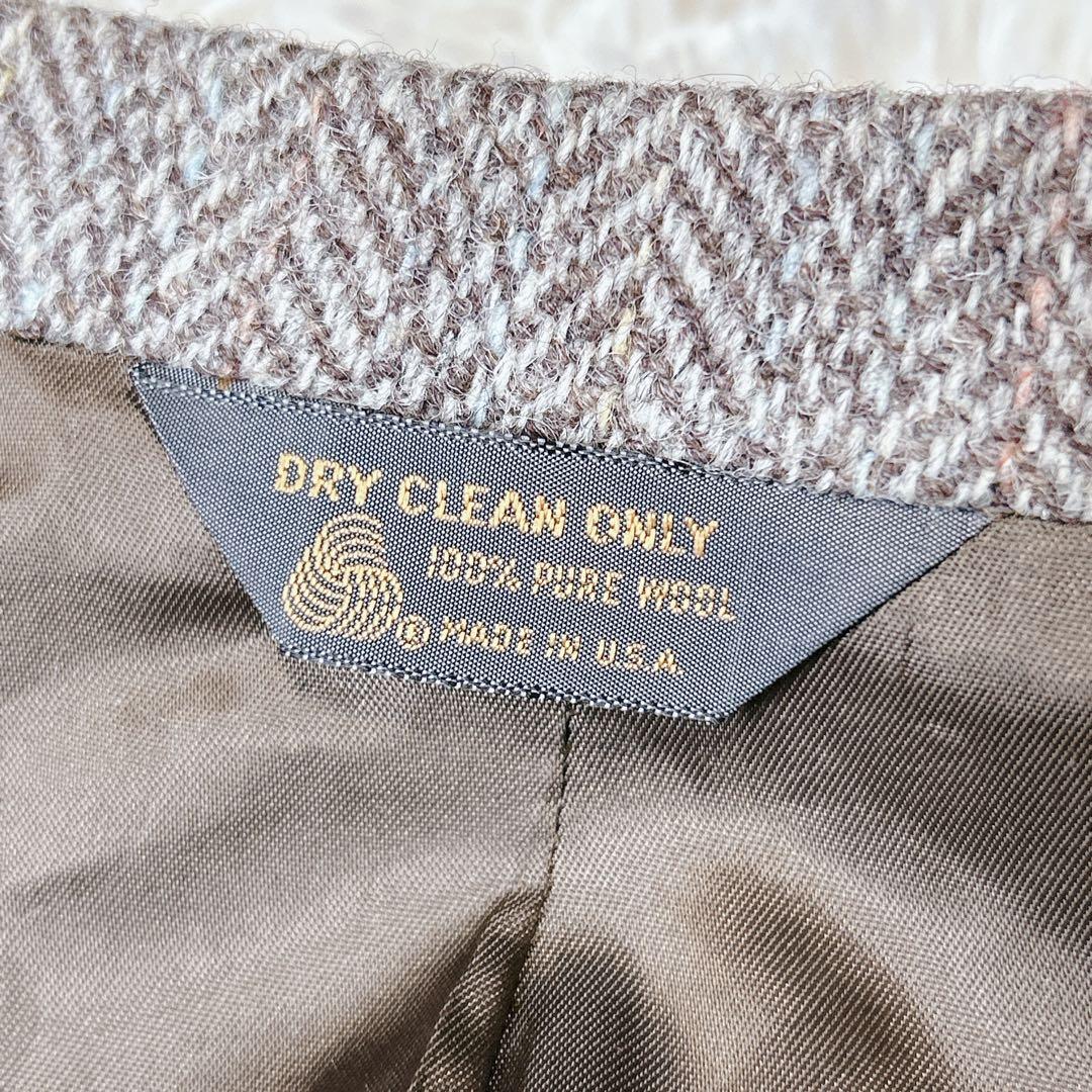 美品✨80s USA製 Harris Tweed くるみボタン ヘリンボーン 美品✨80s USA製 Harris Tweed くるみボタン ヘリンボーン