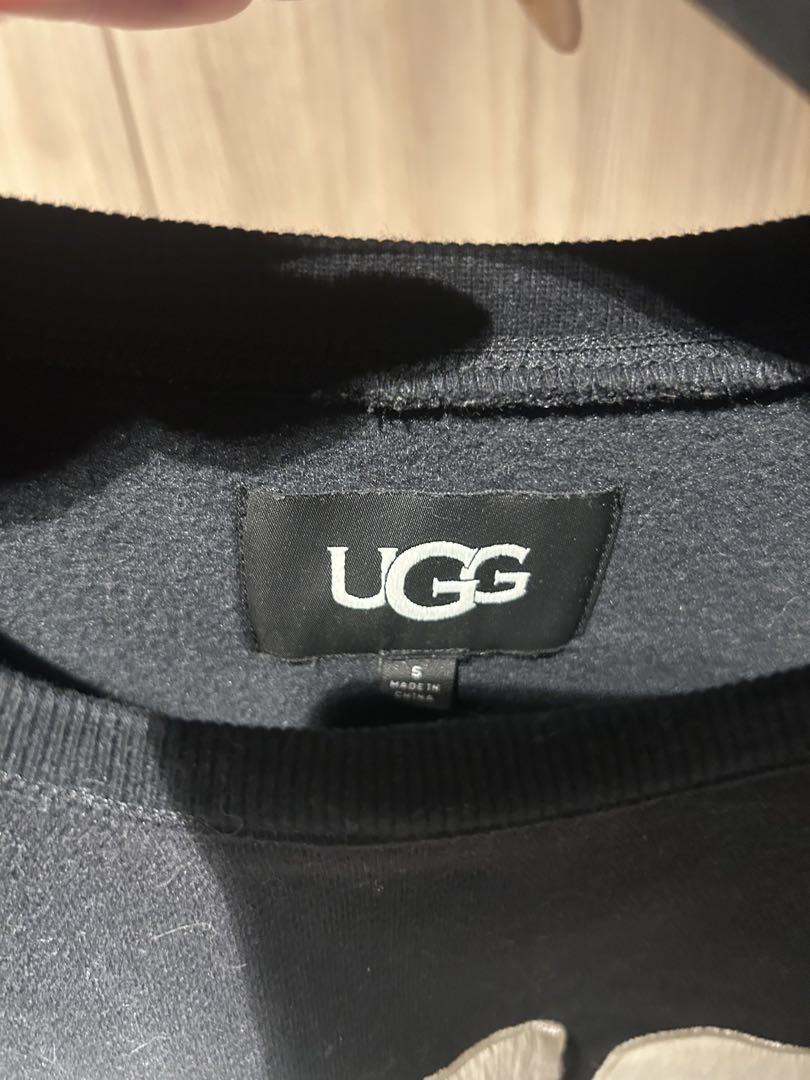 UGG ブラックロゴスウェット