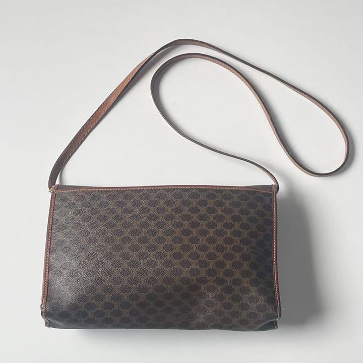 正規店即納 希少デザイン CELINE セリーヌ マカダム柄 ショルダーバッグ 文字ロゴ CugK6-m21025089991 高品質低価