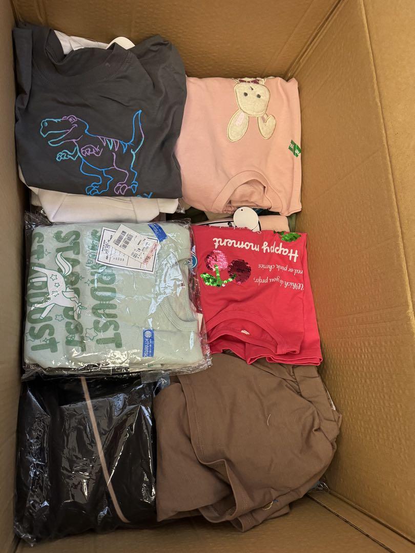 値下げ！子供服問屋緊急処分！子供服AB混み！90枚服箱キッズアパレルが気絶安！