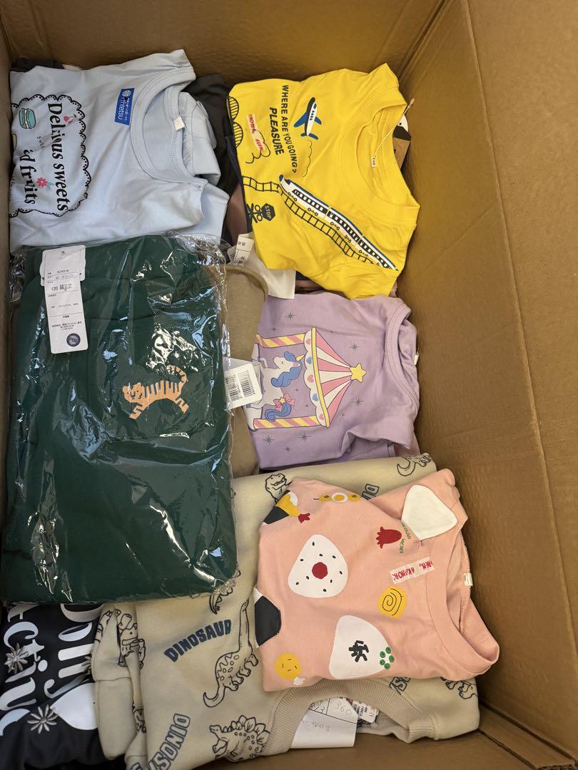 値下げ！子供服問屋緊急処分！子供服AB混み！90枚服箱キッズアパレルが気絶安！