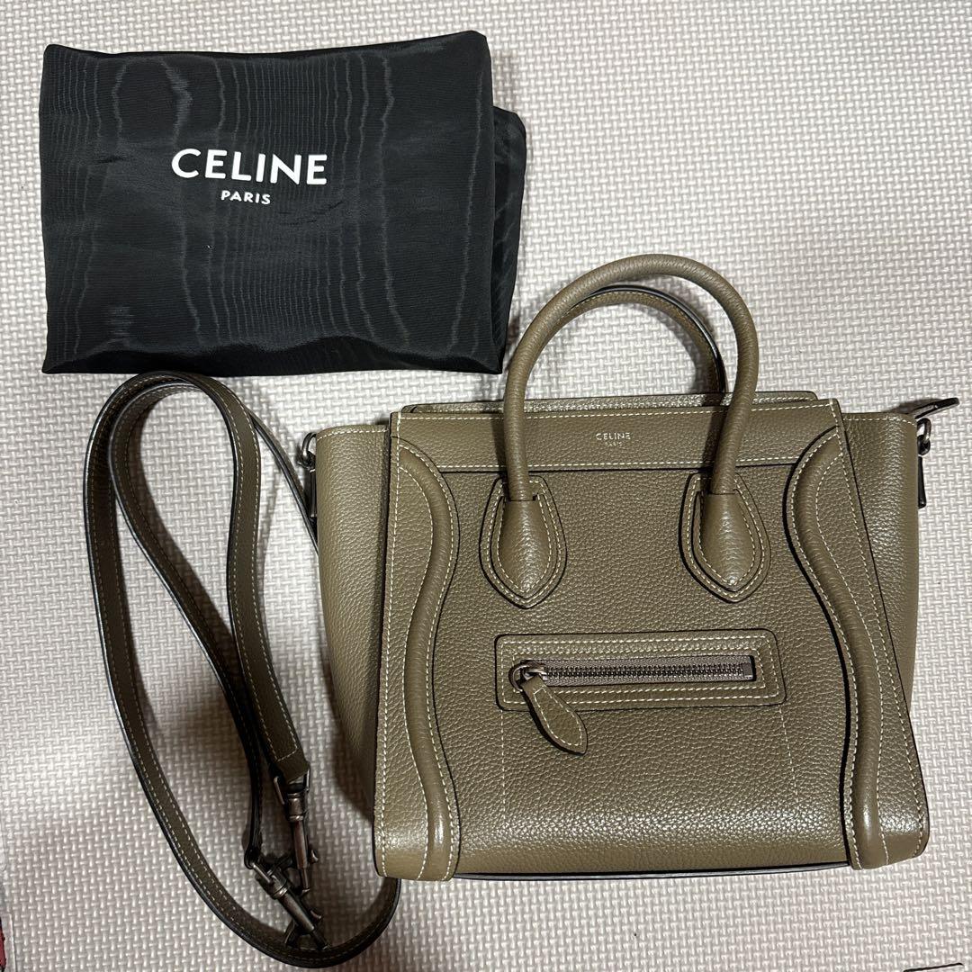 CELINE セリーヌ ラゲージ ナノ スリ 美品 画像1