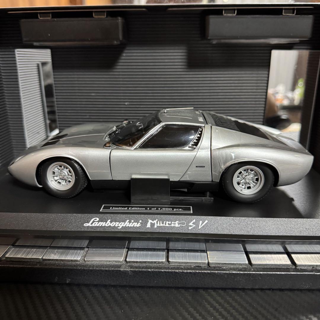 絶版未展示品 京商 1/18 ランボルギーニ ミウラ P400 SV シルバー